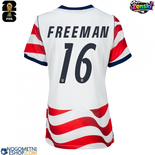 Ženski Nogometni dresi Združene države Alex Freeman #16 Domači SP 2026 Kratek Rokav